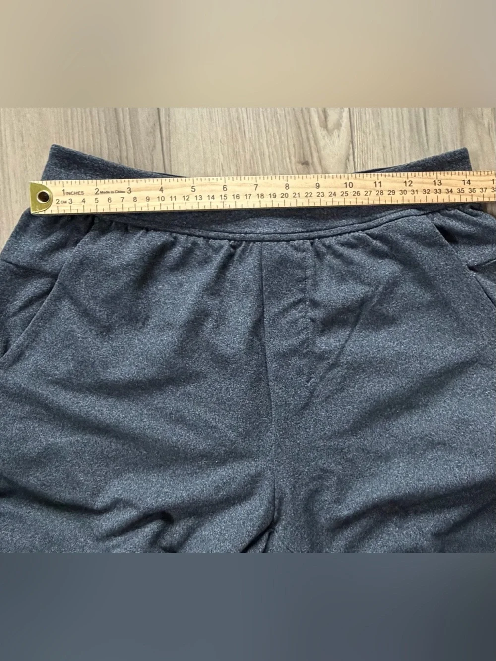 Lululemon Men Intent Jogger Sweatpants Sz S Grey/Black Heathered Zip Back Pocket